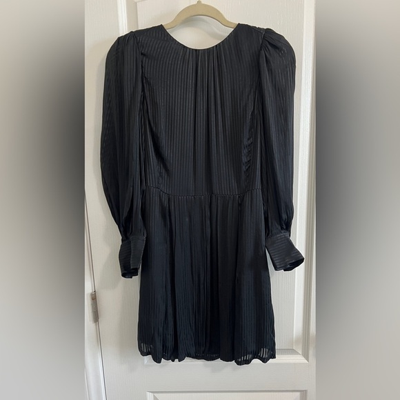 Rebecca Taylor Black Long Sleeve mini Dress - Picture 4 of 16